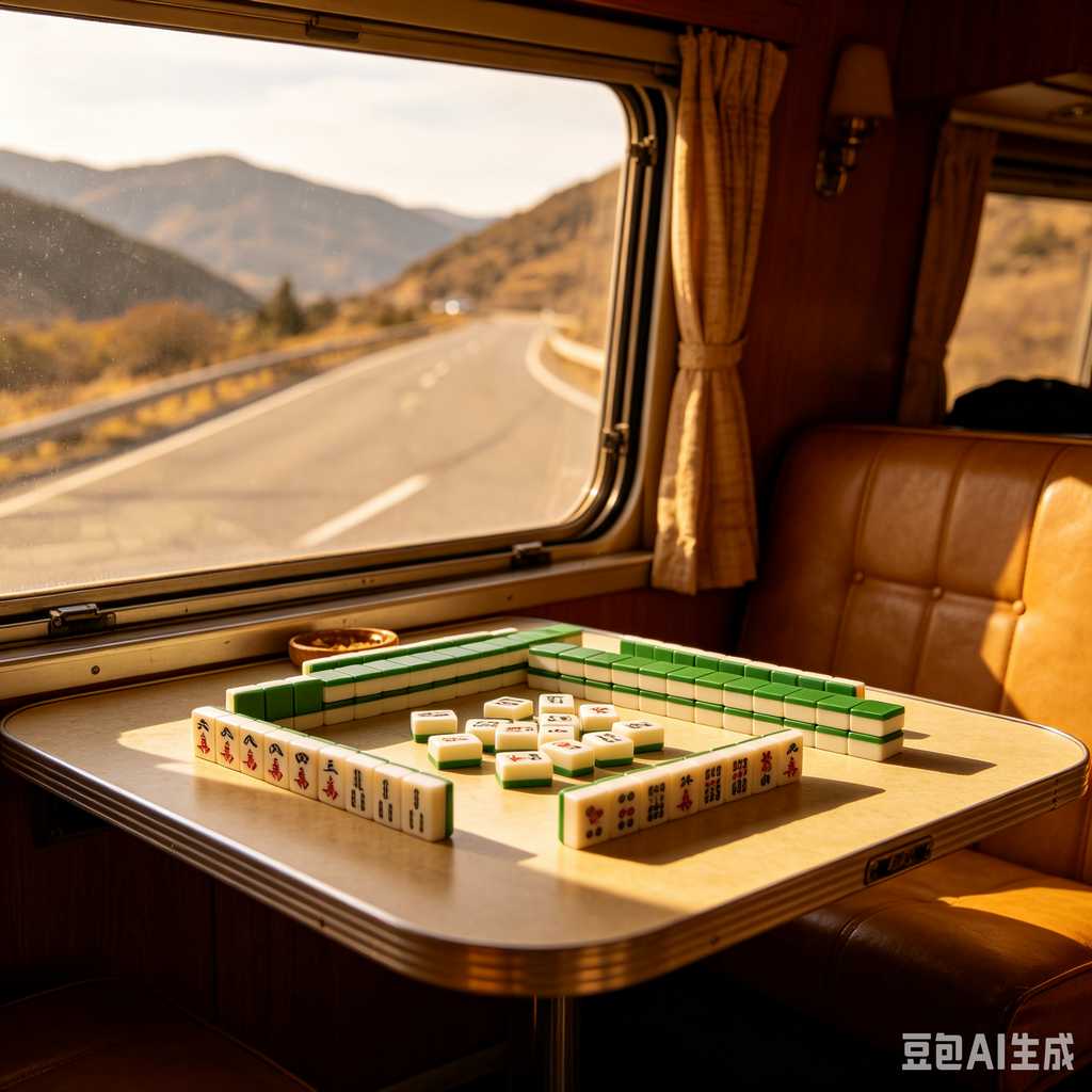 antique style mahjong set
